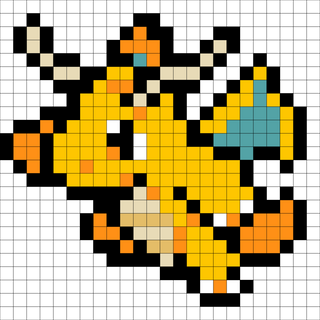Dragonite Pixel Art Kit