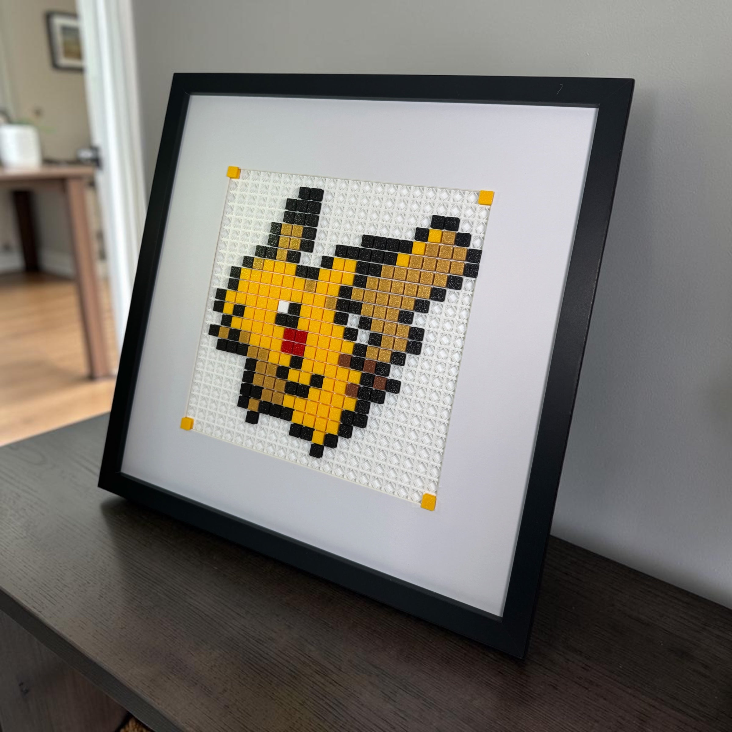 Pikachu Pixel Art Kit finished piece